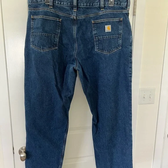 Carhartt Relaxed Fit Jeans Pants  Men's 44" x 32" - Picture 3 of 8